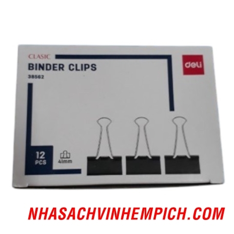 KẸP BƯỚM 41MM DELI