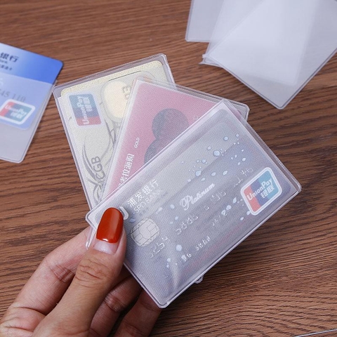 Bao nhựa dẻo bọc thẻ căn cước công dân, thẻ CCCD gắn chip mới, thẻ ngân hàng...