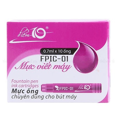 Hộp 10 Ống mực Điểm 10 FPIC-01 màu tím