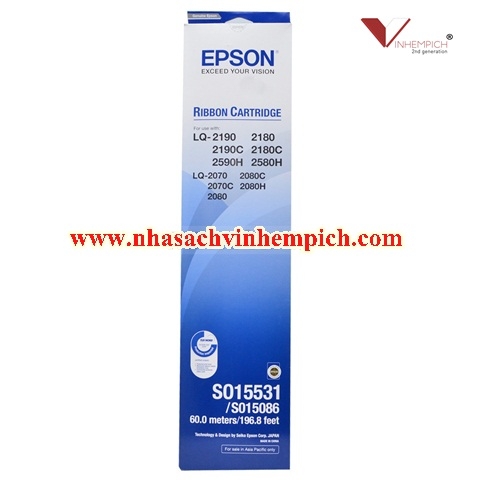 RIBBON EPSON SO15531 Black Ribbon FX-2170, LQ-2070/2170/2080/2180/2190