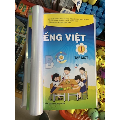 Combo 10 bao kiếng SGK lớp 1 cải cách khổ 26.7cm