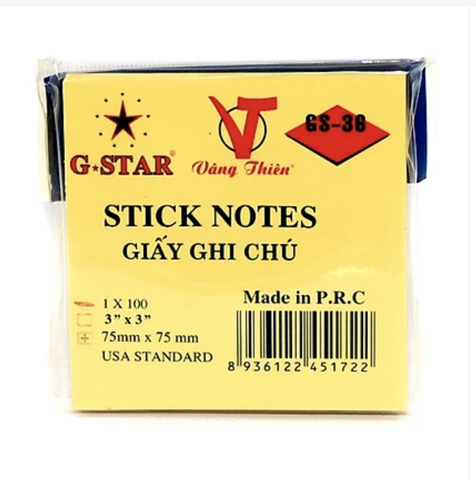 GIẤY NOTE G-STAR 3x3