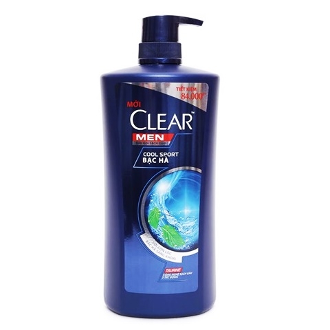 Dầu Gội Clear Men Mát Lạnh Bạc Hà Cool Sport 900g