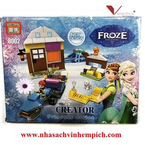 BỘ ĐỒ CHƠI LẮP GHÉP NỮ HOÀNG BĂNG GIÁ HEIMA 8002 FROZEN PRINCESS SERIES