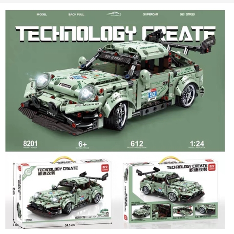 Mô Hình Lắp Ráp Lego Siêu Xe Porsche 921 GTRS 3 - 621 Chi Tiết