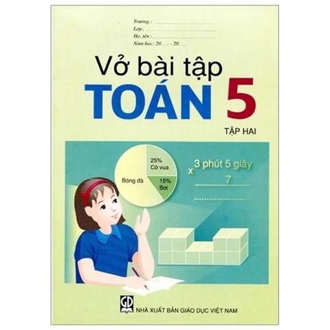 Vở bái tập Toán Lớp 5 Tập hai