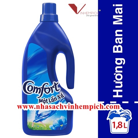 Nước Xả Vải Comfort Đậm Đặc 1 Lần Xả Hương Ban Mai Chai 1.8L