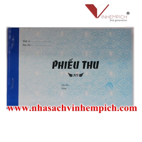 PHIẾU THU 2 LIÊN NY 13X19CM (50 BỘ=100 TỜ)