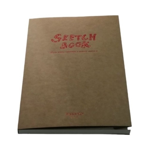 Sổ Sketch Book Sổ Vẽ Khâu Gáy A5 A4 bìa nâu bìa đen Takeyo cao cấp