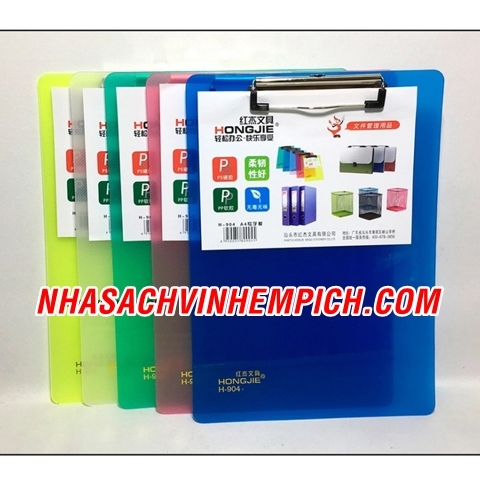 Trình ký nhựa dẻo A4 HONGJIE dùng kẹp tài liệu