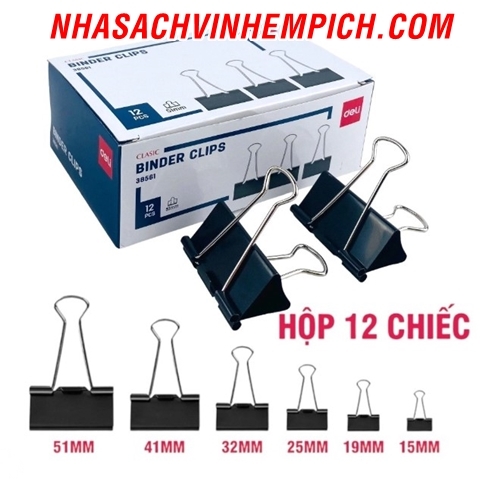 KẸP BƯỚM 51MM DELI