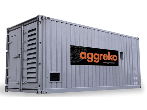 Typical Aggreko temporary power plant