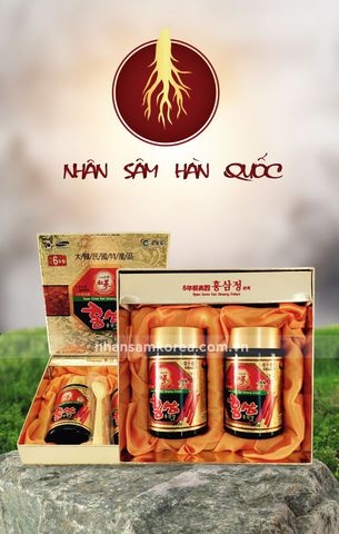 CAO HỒNG SÂM HÀN QUỐC 6 NĂM TUỔI - 2 LỌ X 250G