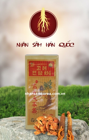 TRÀ HỒNG SÂM HÀN QUỐC HỘP GỖ