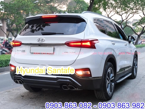 Độ lip chia pô + pô zin theo xe Hyundai Santafe 2019