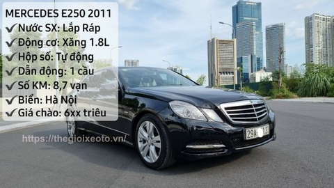 Bán Mercedes-Benz E250 2011 biển Hà Nội 1 chủ sử dụng từ mới giá cực rẻ