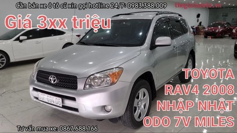 Bán Toyota Rav4 2008 nhập Nhật 7 chỗ ngồi, odo 7V miles đẹp miễn bàn.!