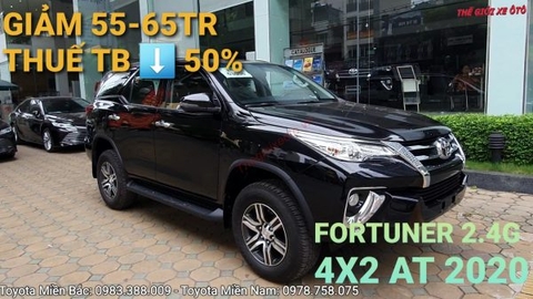[Video] Giá xe Toyota Fortuner 2.4G AT 2020 cập nhật sau khi giảm thuế Trước Bạ 50%