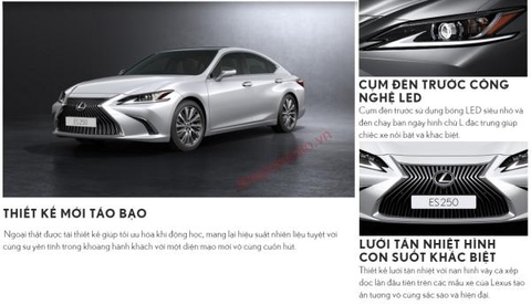 Thông số kỹ thuật Lexus ES 250 2021 cập nhật mới nhất từ Lexus.!