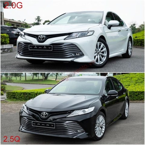 So sánh Toyota Camry 2.0G và Camry 2.5Q 2021 về thiết kế, trang bị và tiện nghi.!
