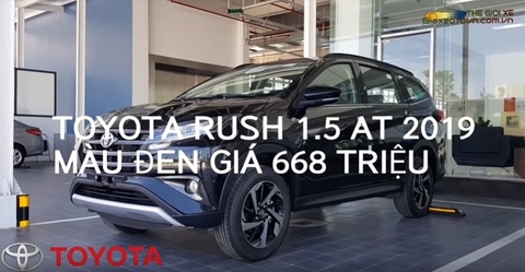 Toyota Rush 2019 màu đen nhập khẩu nguyên chiếc xuất hiện tại Toyota.