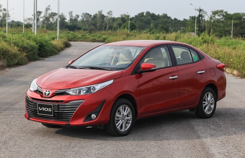 Doanh số Toyota Vios 2019 giữ vững ngôi vương tháng 12/2018 với 3600 xe bán ra