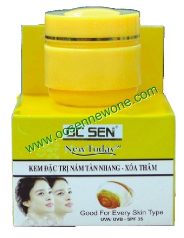 Ốc Sên New Today-Kem Đặc Trị Nám-Tàn Nhang-Xoá Thâm LINH CHI (8g)-OS031 