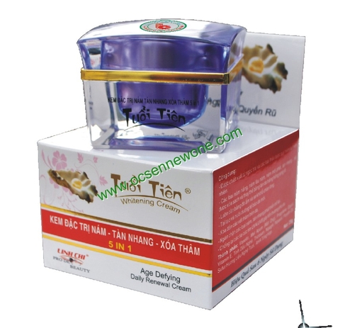 Tuổi Tiên-Kem Đặc Trị Nám-Tàn Nhang-Xoá Thâm 5 in 1 Linh Chi (25g)_TT010 