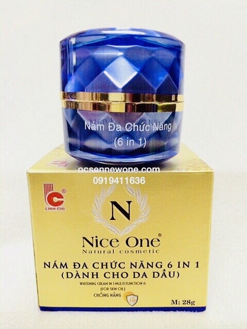 Kem nám đa chức năng 6 in 1 Nice One Linh Chi (dành cho da dầu)-28g-NO14 Kem nám đa chức năng 6 in 1 Nice One Linh Chi (dành cho da dầu)-28g-NO14
