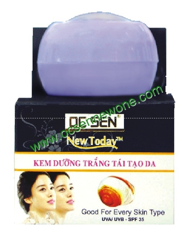 Ốc Sên New Today-Kem Dưỡng Trắng-Tái Tạo Da LINH CHI (8g)-OS029 