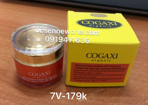 Kem dưỡng trắng hỗ trợ quá trình tái tạo da làm mờ nếp nhăn COGAXI-7V-organic-8g 