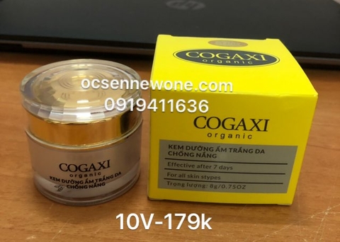 Kem giữ ẩm trắng da chống nắng COGAXI-10V-organic-8g 