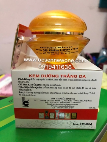 Kem dưỡng trắng da LINH CHI (25g)-LC001 