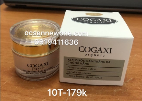 Kem giữ ẩm trắng da chống nắng COGAXI-10T-organic-8g 
