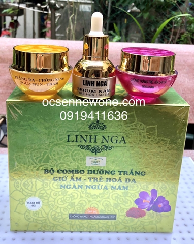 Bộ combo dưỡng trắng, ngừa lão hoá -LN-bộ đôi 02 ( 80g) 