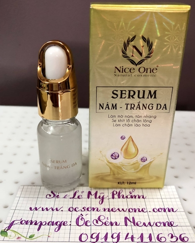 Serum trị nám-trắng da Nice One của cty Hoá Mỹ Phẩm Linh Chi-12ml-NO28 