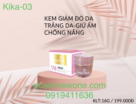 KIKA ONE V4 KEM GIẢM ĐỎ DA-TRẮNG DA-GIỮ ẨM-CHỐNG NẮNG (16g)-kika-03 