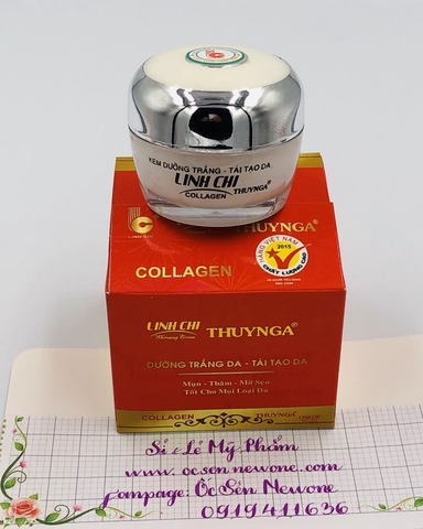 Kem dưỡng trắng _ tái tạo da Collagen Linh Chi (24g)-LC023 