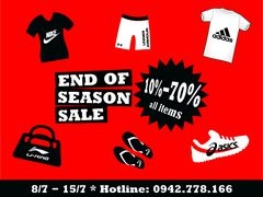 END OF SEASON - SALE UP TO 70%