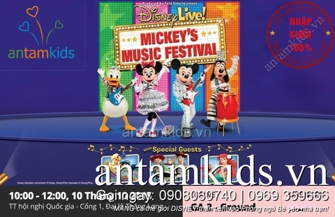 Tặng Gối Xinh Disney cho bé trai bé gái khi đi xem Disney Live tại Hà Nội 10102015