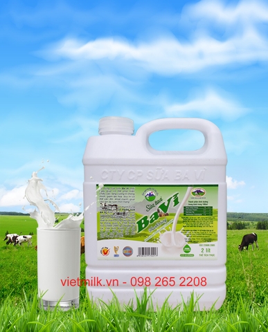 Sữa thanh trùng can 2 lít có đường