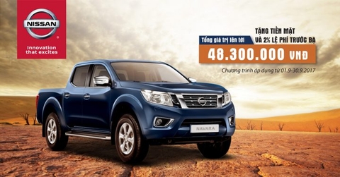 Giá xe Nissan Navara khuyến mãi cực khủng trong tháng 09/2017
