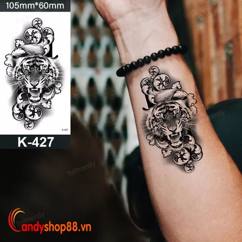 Hình xăm dán tattoo Cọp K-427