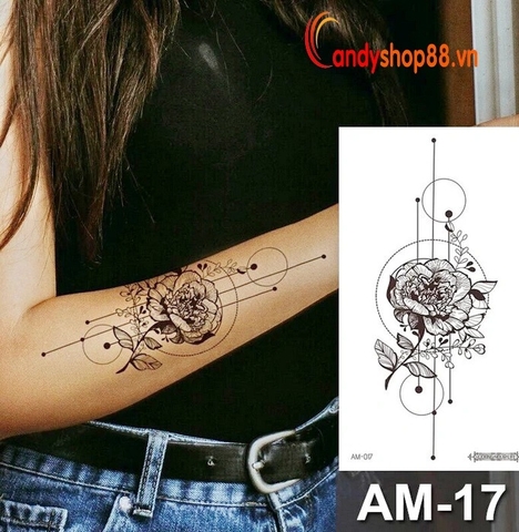 Hình xăm tattoo hoa AM-017