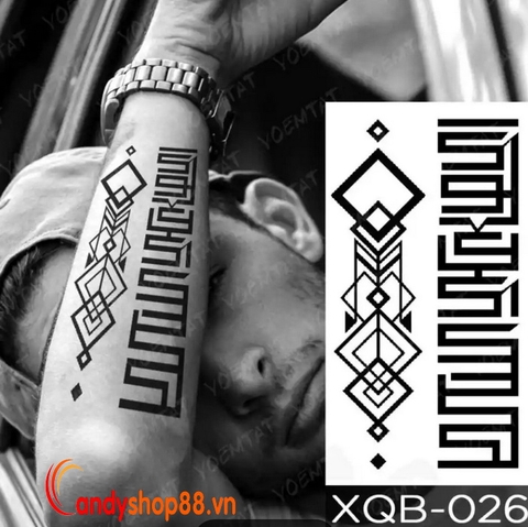 Hình xăm dán tattoo họa tiết XQB-26