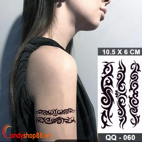 Hình xăm dán tattoo họa tiết QQ-60