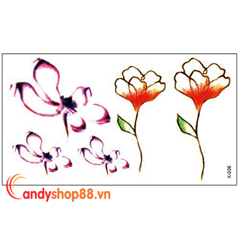 Hình xăm tattoo hoa đẹp SY-A138