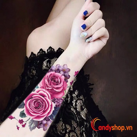 Hình xăm tattoo hoa hồng HM-021