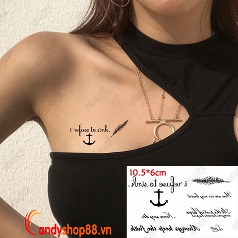 Hình Xăm Tattoo kiểu chữ HC-144