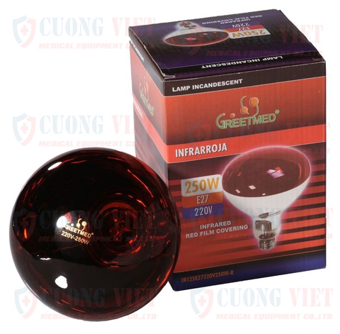 Bóng đèn hồng ngoại Greetmed 250W Đỏ